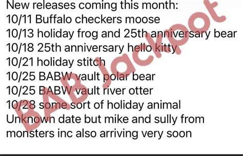 leaks/rumors : r/buildabear